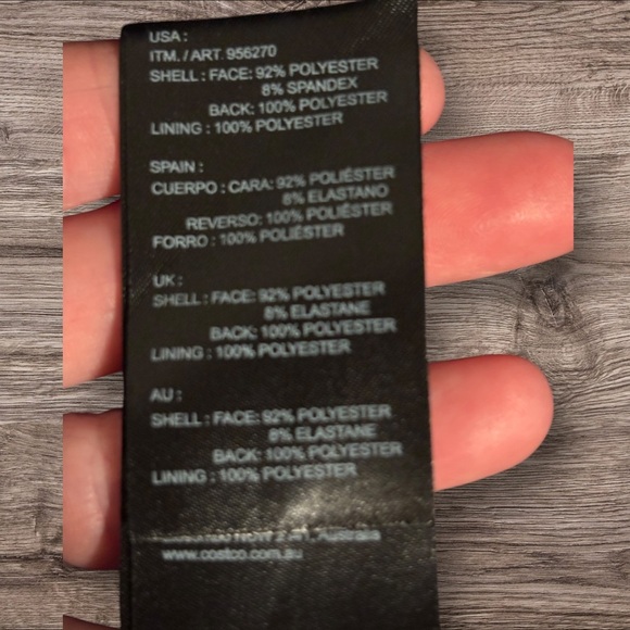 Kirkland Men's Black L Water Resistant Softshell Jacket. Excellent Condition. - Picture 8 of 16